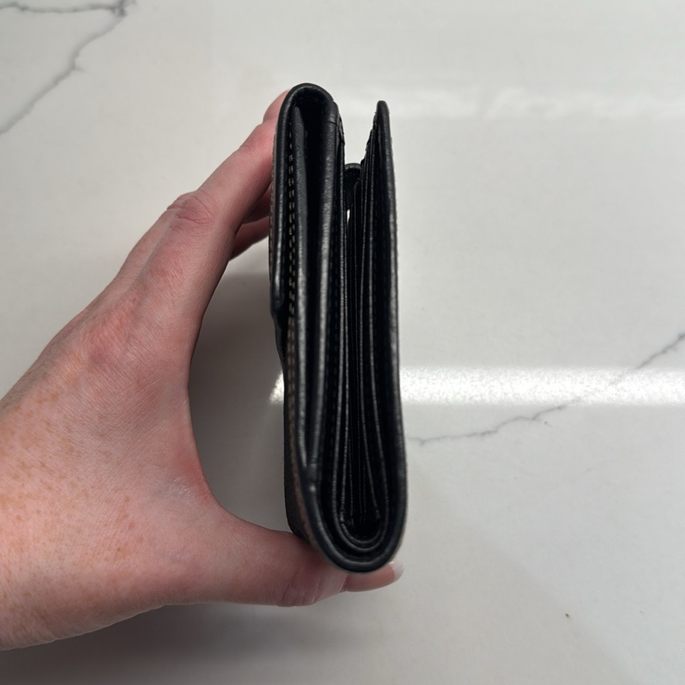 ♥️ FINAL PRICE ♥️ Coach Bifold Wallet In Signature Canvas - Black - Picture 6 of 6